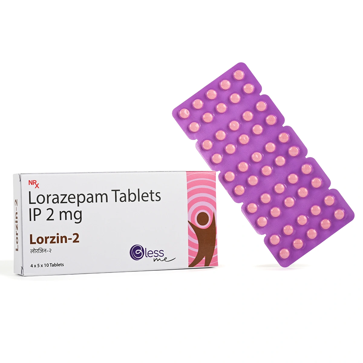 LORZIN-2 Lorazepam Tablets IP 2 mg pack by Blessme - Dellwich Lifescience